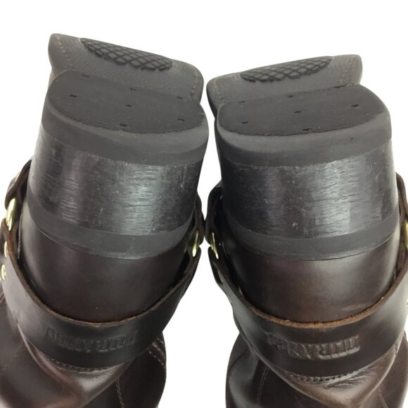 Vintage Durango Mens 11" Harness Western Square Toe Boot Brown Leather Size 9.5E - Picture 9 of 15